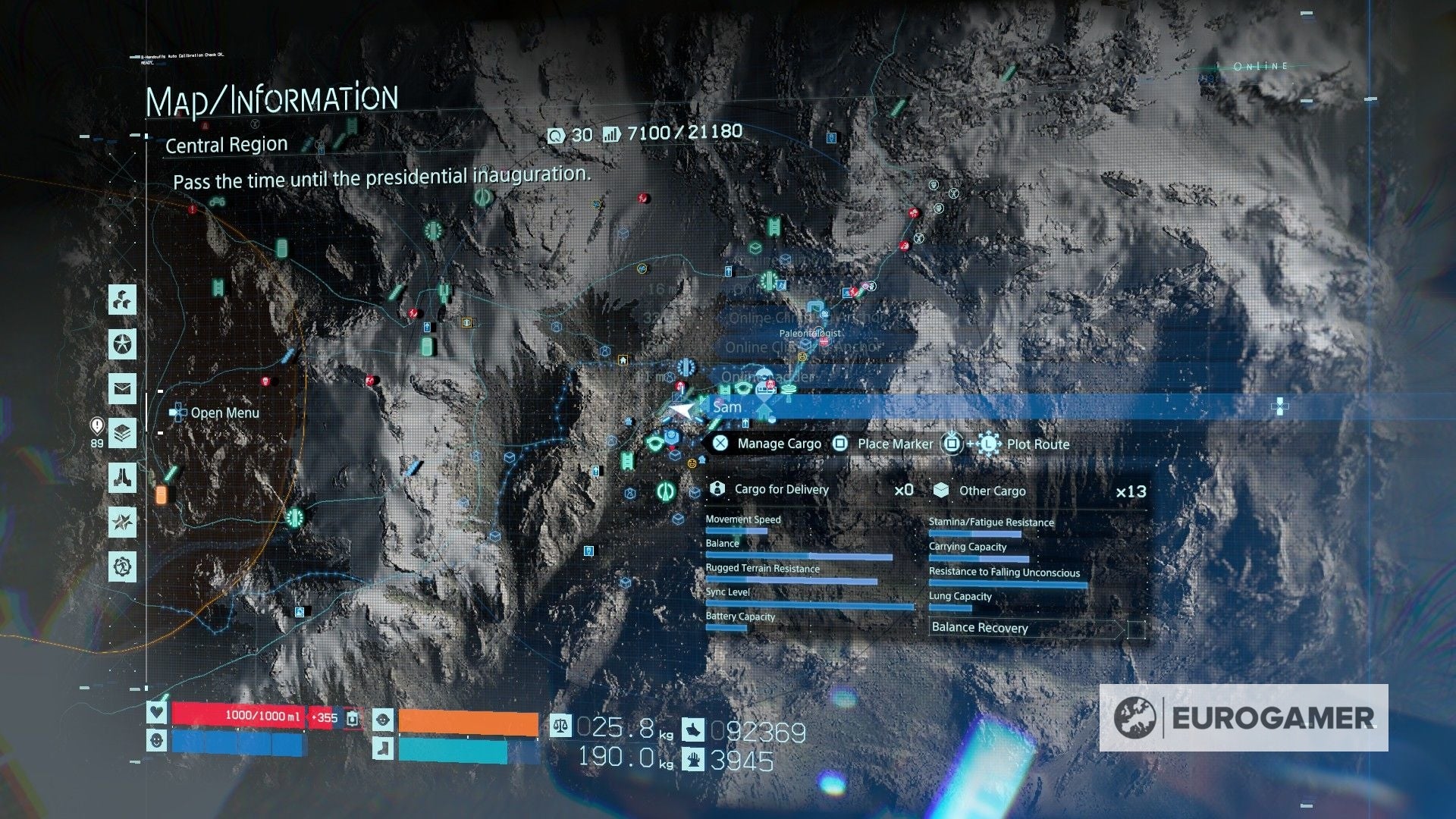 Death Stranding Memory Chip locations What 'glowing' objects mean and